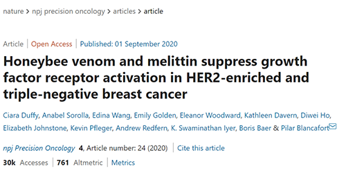 攻克三阴性乳腺癌，蜜蜂毒液竟是关键？